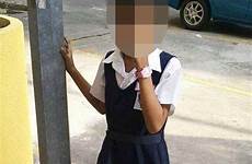 girl school skipping punishment chained daughter express swns lampost mum cruel ties chain post punished