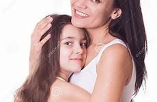daughter mother beautiful portrait stock cute young girl child preview