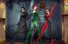 poison quinn batman gotham catwoman sirens joker superheroes desktop ventriloquist scarface jester scarecrow rifle фантастика hdqwalls