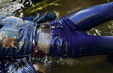 jeans wet girl wetlook clothed fully wetfoto