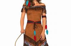native american costume costumes west wild dress ladies indian halloween fancy warrior pocahontas noble au indians