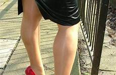 nylons pantyhose stiletto red legs pumps sexy heels skirt high sheer pencil girls hot stilettos satin long leggs shoes