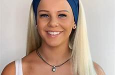 blonde swedish length long wig headband