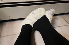 socks fuzzy ankle tights over