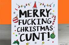 christmas merry cunt fucking card cards crude