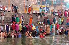 bath shower varanasi india bathing ganges people dawn incredible scene last year