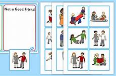 friend cards good sorting discussion friends friendship flashcards twinkl behaviour time relationship circle sign