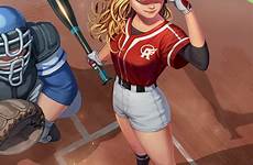 baseball girl artstation