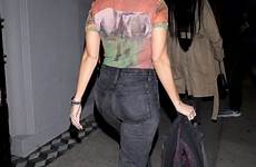 kardashian kourtney hollywood west sexy candids jeans boobs craig arrives restaurant outside outfit