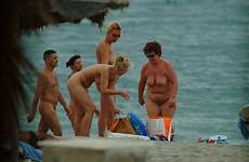 nudist goers beach campers