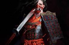 weibliche japanische aramusha nodachi kang feminina charakterdesign dongho armadura ubi samourai kriegerin helden assassin samurais banshee ronin acessar rüstung artissimo