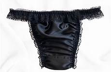 frilly tanga silky briefs knickers