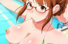 hentai anime boobs redhead glasses xxx swimsuit cartoon smutty visit