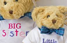 sister brother big little gifts teddy baby bears matching tops shirt