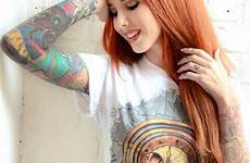 tattooed inked redheads tatted ginger freckles