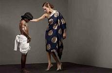 white slave boy women young shoot designer clothes fashion being dark child model their campaign