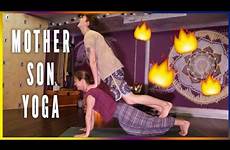 son challenge yoga mother