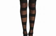 tights striped stockings stripe wide blackheart sheer hottopic saved