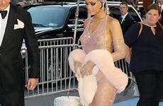 rihanna through dress naked hot tits her show outfit thefappening pro
