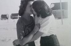 women two lesbian kiss vintage century 1950 19th cute 1920s girls