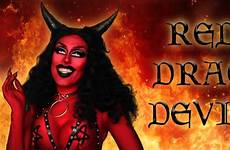 drag devil queen red makeup