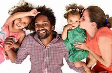 interracial family happy