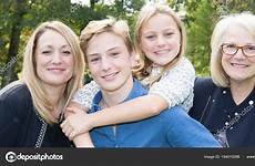 family blonde stock generation having multi outdoors together fun depositphotos