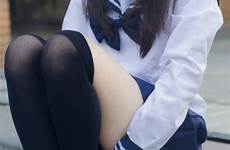 japanese school girls tumblr socks girl sexy knee legs student ecchi japan