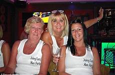 party tenerife behaving partying badly elderly old parties hen stripper gets birthday pensioner oaps teenagers her clubs year tracie gordon