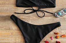 bikini bandage set bikinis push swimwear suits brazilian bandeau beachwear pure piece color two women