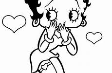 betty boop coloring printable pages