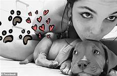 dog peanut butter woman her accused pet disturbing act lick genitals queensland involving animal kemmis bethany pictured letting