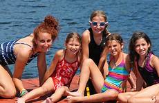 camp summer swim swimming family camping camps cute bathing time swimwear bikinis suits swimsuits sunblock goggles put friends camper article