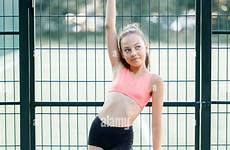 pretty girl body young building slender sports engaged dressed holidays form outdoor summer funny alamy
