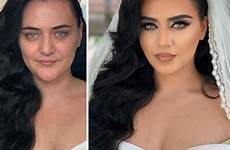 before after makeup wedding bride brides bridal arber bytyqi demilked recognize barely ll their credits mua