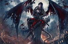 demon angel evil fantasy artwork wallpapers backgrounds