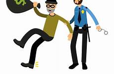 police robber arresting officer character vector royalty