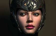 sci fi girl 3d majid breakdowns esmaeili zbrush female fiction science topogun model character deviantart smiley