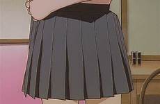 gif skirt anime animated tumblr cute pleated gifs mini japanese pinky pastel notes