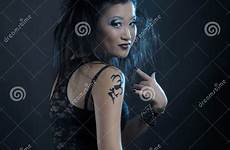 girl gothic asian stock background