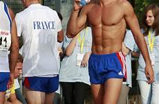 barras romain jock hot shirtless decathlete athlete weekend giant phallus