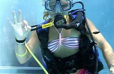 scuba diving girl girls snorkel diver mask bikini tank wetsuit kr flic