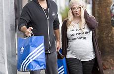 jenna jameson pregnant fiance lior off her who bump shows heavily bitton unrecognisable she girl while pop ready tee showed