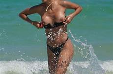 patricia contreras gloria nude beach boobs bikini oops slip her swimsuit topless wardrobe boob fall miami off malfunction big naked