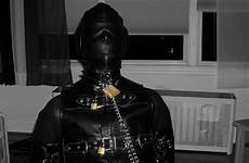 locked rubberboundcop away bondage stowed gimp chains boots