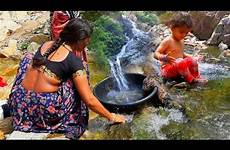 village bathing women