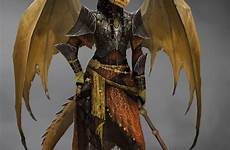 dragonborn dnd female fantasy dragons dungeons dragon gold warrior characters rpg concept humanoid character fighter races kobold artwork draconic sorcerer