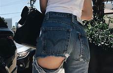 jeans ripped bum diy girl stylevore