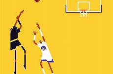 gif animated basketball animation behance illustration sport vector funny
