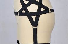 goth garter pentagram women mujer pastel harajuku cinturones belt leg stockings sexy garters